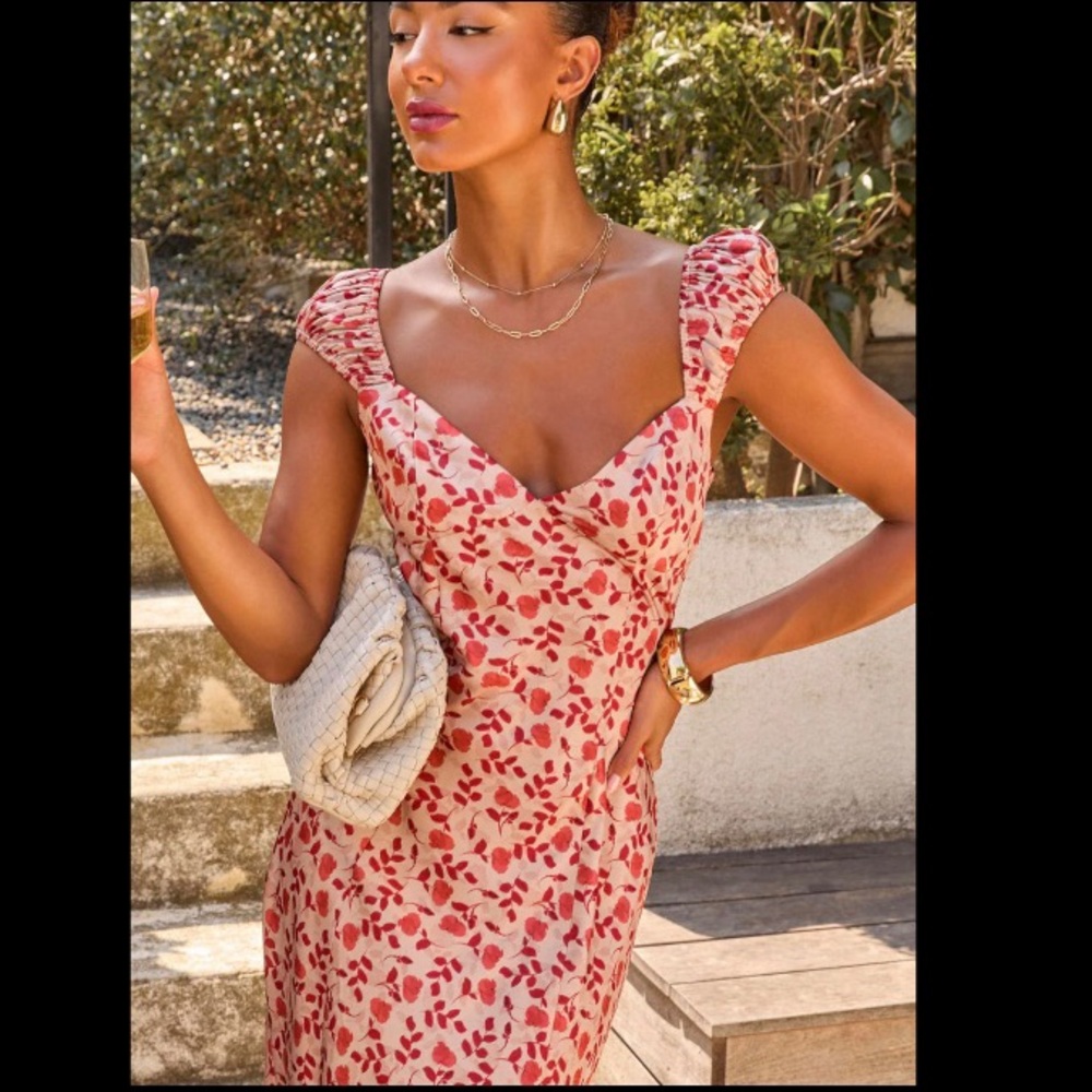 NWOT: never worn floral slip dress